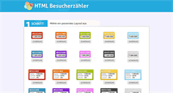 Desktop Screenshot of besucherzaehler-counter.de